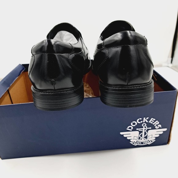 Dockers Lawton Stain Defender Slip Resistant Sure Grip SlipOn Black Loafers 15 main image 8